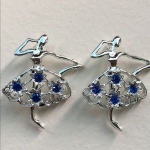 Vintage GERRY’S Pair of Dancing Ballerina Brooches